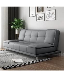 Ripple FURNITURE Uae Homes Fabric Sofa Bed for Living Rooms, Apartments, Offices, 185 cm (Light Grey)