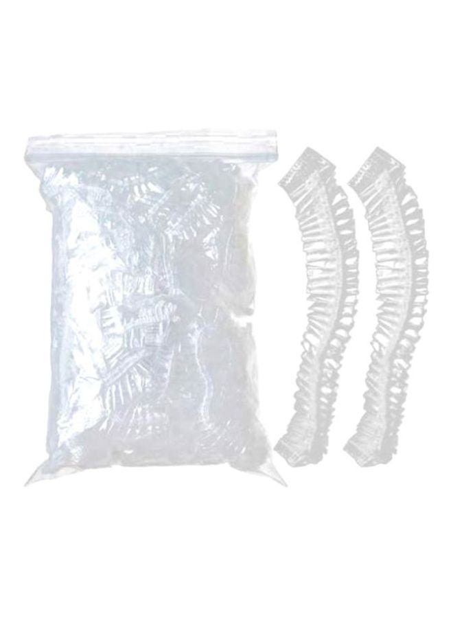 50-Piece Disposable Shower Cap Set White