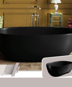 Prime Acrylic Freestanding Bathtub – 175 × 105 cm (Glossy White)