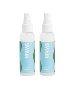 SWAIR Showerless Shampoo Travel Size - Rinse Free - Clean Ingredients - Perfect For Gym Bag Or Carry-On (2 Pack)