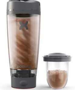PROMIXX Electric Protein Shaker, Vortex Mixer With X-Blade Technology, 600Ml Bpa Free Blender Bottle, Durable And Easy Clean Sport Shaker, Graphite Grey