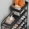 DubaiGallery Shoes Rack - Multi-Layer Household Shoe Cabinet Of Shoes - 4 Layered Metal Books, Keys, Bags, Towels And Other Household Accessories Organizer