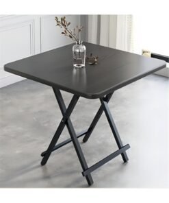 TOMSHOO Folding Snack Table,Portable Folding Outdoor Camping Table,Laptop Table Collapsible Table 70*70*74cm (Black)