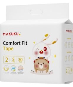 Makuku Comfort Fit Tape Diapers Size 2 4-8kg  2-3 months 30 Diapers