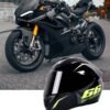 DUNISO Full Face Motorcycle Helmet, Lightweight, Collision Resistant, Breathable Lining Motorcycle Helmet, Cool Riding Equipment Four Season Racing Helmet, Suitable For Both Men And Women