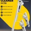 Deerma Portable 2-In-1 Handheld and Upright Vacuum Cleaner, HEPA Filter with Lightweight body and Low Noise Low Noise Triple Filter Vertical Dust Collector 600 W DX700 White