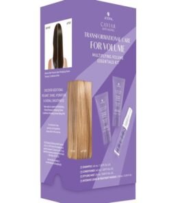 Alterna Haircare CAVIAR Anti-Aging Multiplying Volume Travel Kit - Shampoo, Conditioner, Styling Mist | For Fine, Thin Hair | Light Hold | Sulfate Free