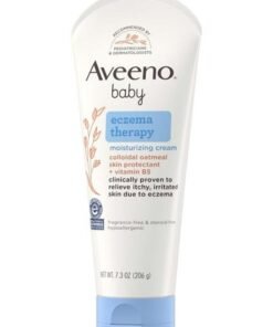 Aveeno Baby Eczema Therapy Moisturizing Cream, Natural Colloidal Oatmeal & Vitamin B5, Baby Cream for Dry, Itchy, Irritated Skin, Paraben & Steroid-Free, 7.3 oz