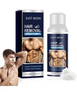 East Moon 【Ideal For Men's Grooming】Hair removal spray foam for men, inhibits the growth rate of body hair, shrinks the pores, mild and non-stimulating, fast and painless effective hair removal at home, and gets rid of the embarrassment of body hair.