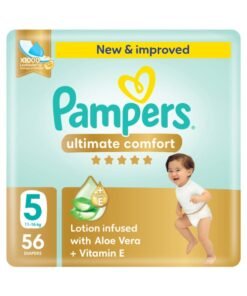 Pampers Premium Care Taped Diapers Size 5 Super Saver Pack 56 Count