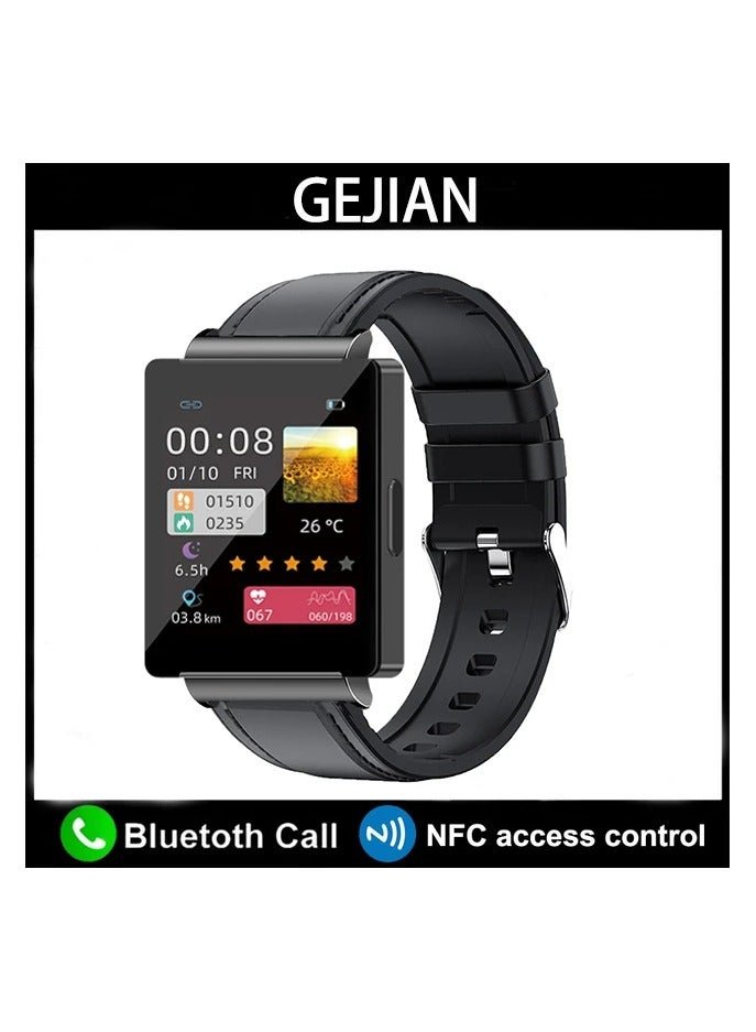 gejian NFC Smart Watch Men Women 1.85 Full Touch Screen Waterproof Sports Fitness Bracelet Bluetooth Call Smartwatch