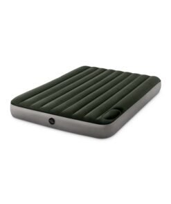 INTEX Dura Beam Downy Airbed With Foot Bip Queen Size PVC Green/Grey 203x25x152 cm