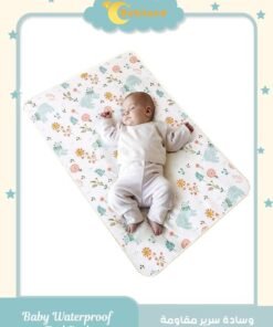 Bebiland 100x60cm Baby Waterproof Bed Pad, 3 Layer Breathable Washable Mattress Protector, Large Reusable Bed Wetting Pad and Changing Mat for Crib, Toddlers, Kids, Adults