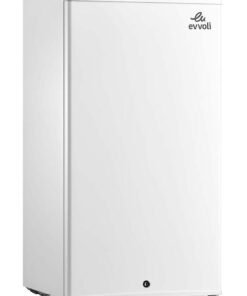 evvoli 90L Gross/85L Net Capacity Mini Fridge, Mechanical Control, Recessed Handle, Adjustable Legs, Defrost Type 0.68 kW EVRFM-90LW White