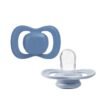 b.box Pacifier Silicone 2 Twin Pack – Ocean/Sky, Soft Orthodontic Soother for Newborns, Lightweight & Durable Design, 0m+