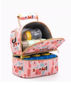 Arabest Baby Bottle Cooler Backpack Waterproof Breastfeeding & Nursing - Portable Insulated Lunchbox/Large Capacity Carrying Bag/Baby Milk Bag Freezer