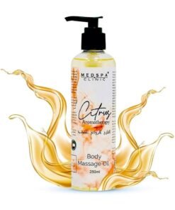 MEDSPACLINIC Citrus Body Massage Oil. 250ml Refreshing Aromatherapy Blend - Soothes and Nourishes for Deep Tissue Massage.