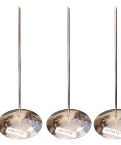 PARIJATA Stainless Steel Desk Straight Rod Paper Memo Holder Fork Receipt Note Spike Stick, Token, Hotel Bill Stand Memo Holder Fork Receipt Note Spike Stick (Pack of 3) (3)