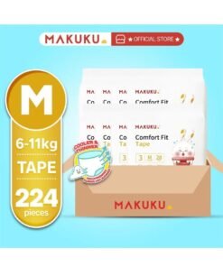 Makuku Comfort Fit Tape Diapers Size 3 6-11kg  4-6 months 224 Diapers