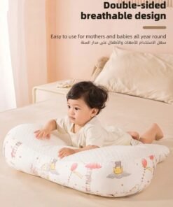 Alternative view of DOOKOO Baby Nursing Pillow for Breastfeeding, Multifunctional Toddler Look Up and Lying Pillows, Anti vomit Milk Babies Crib Headrest for Newborn and Infant, 30 Degree Incline, Enlarged and Widened