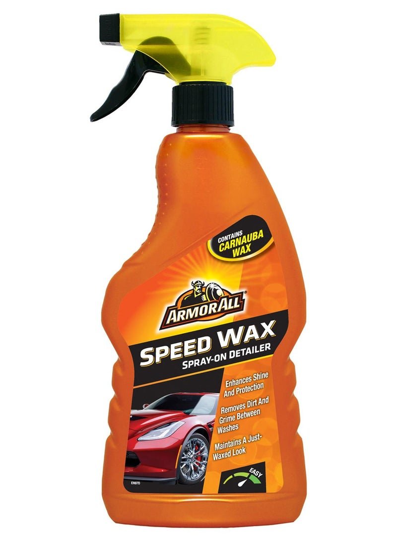ARMOR ALL Speed Wax Spray 500Ml, Made With Carnauba Wax For Incredible Shine, Convenient Trigger Spray Pack, 1 Piece
