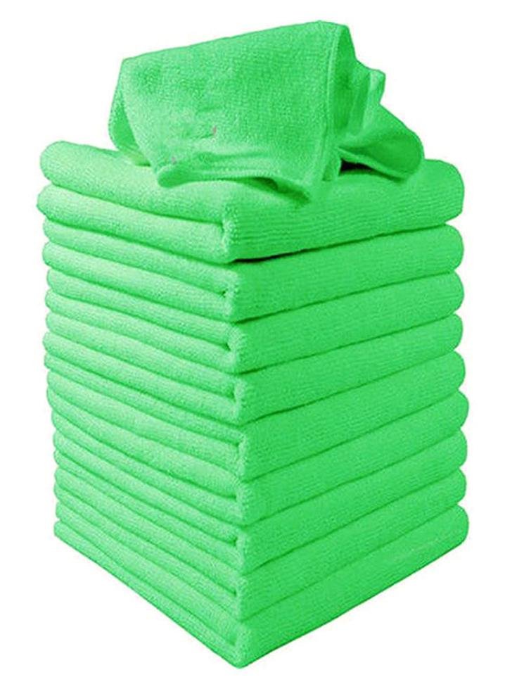 EHOME 10-Piece Car Soft Microfiber Absorbent Wash Cleaning Polish Cloth Small 24 x 25 cm