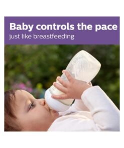 Philips Avent Pack Of 4 Natural Baby Bottle with Natural Response , Clear, 11oz