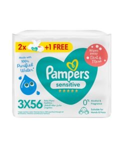 Pampers Sensitive Protect Baby Wet Wipes 56 Count Pack of 3