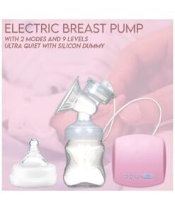 HALAMODO Electric Breast Pump, Hands Free Electric Breastfeeding Breast Pump,  with Milk Bottle, Portable 2 Modes and 9 Levels Suction, USB Rechargeable Anti-Backflow Breast Pumps