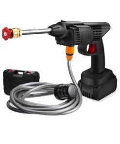 48V 25000mAh 30Bar Cordless High Pressure Car Washer with Nozzles Water Gun Set Garden Cleaning Jet Washing Machine Multi Purpose With Uk 3 Pin Adapter