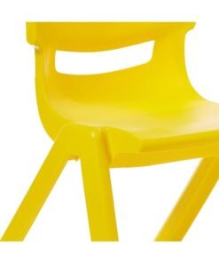 Cosmoplast Plastic Junior Deluxe Chair  38 x 32 x 53cm- (Yellow) Yellow 38 x 32 x 53cm