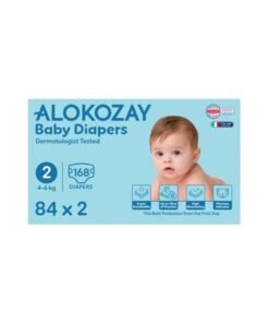 Alokozay Premium Baby Diapers - Size 2 4-6 Kg 2 x 84 Diapers