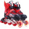GROIC Adjustable Toddler Kids Roller Skates with Light Up Wheels，Professional Inline Skating Shoes, 8 Lighting Wheel Comfort Skate Shoes,Kids Roller Skates