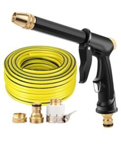 GROIC Pressure Washer Gun and Hose Kit, 16.5 FT Power Washer Hose and 3 Metal Quick Connect Nozzle Tips High Power Washer Gun Portable Design for Car wash by Yourself