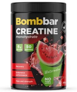 BOMBBAR Creatine Monohydrate Powder Dietary Supplement Watermelon Flavor No Sugar Added 300g