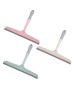 3 Pack of Squeegee for Shower, Hand Held Rubber Glass Shower Squeegee, with Hanging Hole Squeegee for Shower, Glass Door, Car Windows, Multifunctional Squeegee Tool