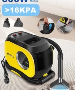 Xoopla Sofa Cleaner Machine, Carpet Cleaner, Portable Lightweight Handheld Spot Stain Cleaner With 600W Motor Power / >16000Pa Strong Suction Power / 1.8m Hose Length / Dual Water Tank, Multi-Surface Deep Stain Cleansing for Home Office Car More - UK Plug IPX4