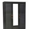 ALWASIT HOME 3 Door Wooden Wardrobe Cabinet Cupboard Engineered Wood Perfect Modern Stylish Heavy Duty Color Br