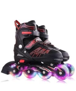 PAPAISON Kids Professional Inline Skating Shoes 8 Lighting Wheel Comfort Skate Shoes Children and Adults roller skates
