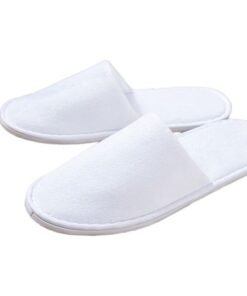 BWNK Disposable Slippers, 5 Pairs, For Guests, Hotels, Beauty Salons, Non-Slip, Thickened, Portable, For Travel, Suitable For Homestays