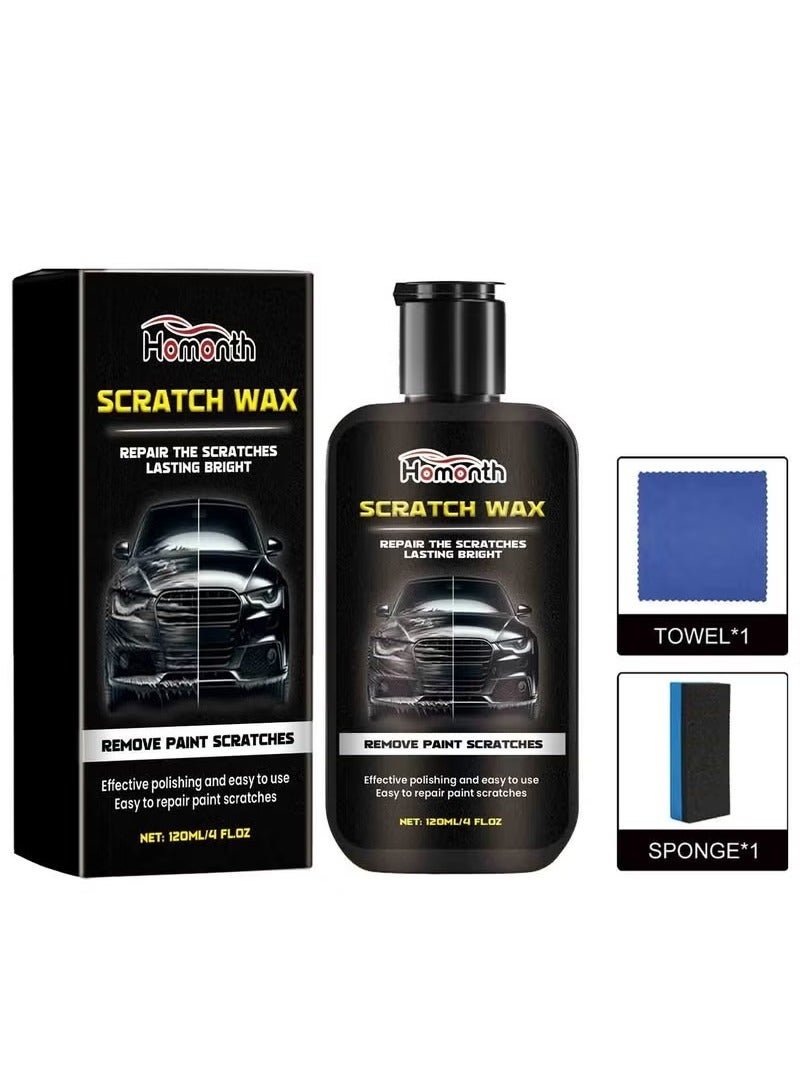 Homonth Car Scratch Wax for Repair Scratches, Remove Paint Scratches, and Restore Car's Luster