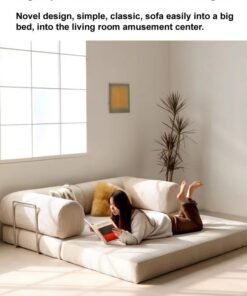 Alternative view of C&C Home 2 in 1 Multipurpose Use Sofa Cum Bed Comfortable Ergonomic Design Sleeper Sofa Folding Couch Mattress Convertible Living Room Furniture 220x170 cm