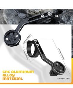 Barakah Bicycle Seat Post Bracket Support, Bike Computer Mount Compatible with Garmin GPS, CNC Aluminum Handlebar 22-35mm Stand Holder - Image 4
