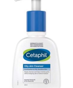 Cetaphil Oily Skin Cleanser, Combination To Oily And Sensitive Skin, Face And Body Wash For Men And Women, With Niacinamide , Unscented, Soap Free, Hypoallergenic 236ml
