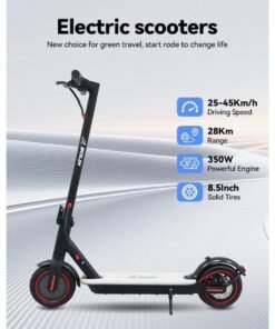 bolin Premium Electric Scooter, Featuring Color-Changing PC Alloy Pedals, Smart Controls, A 350W Motor, Speeds From 20-45 km/h, 8.5-inch Tires, An Aluminum Alloy Frame, And a 7.8AH Battery. Suitable For Adults And Teenagers.