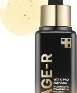 Medicube Deep Vita C Pro Ampoule 21% Vitamin C Brightening Serum (20ml), High Potency Vitamin C & B5 Face Serum for Dark Spots Pigmentation & Dull Skin, Hydrating Radiance Boosting Ampoule for Sensitive Skin