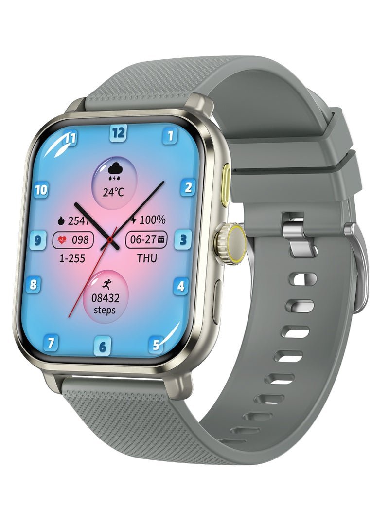 AROAQ M12 Smart Watch, Elegant Multifunction Fitness Tracker Watch, Durable NFC Sleep Monitor Smart Wrist Watch With Multiple Sports Mode, Ideal For Gift, (Silver)