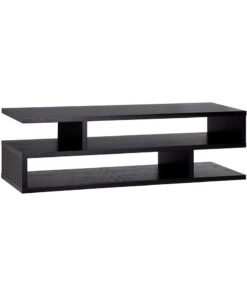 Mahmayi Black MSR-CT Modern TV Stand with Coffee Table for Laptop Computer/TV/PC/Printer, Multifunctional Systems