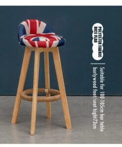 Barstool Modern swivel 360 Degree Cafe Chair Dinning High Wooden