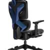 AFTERWORK Xyrion Super Ergonomic Gaming Chair with Footrest - 3D Adjustable Headrest, Adaptive Backrest, 4-Position Tilt Lock, Breathable Mesh, and Silent Castors - Black & Blue